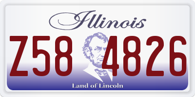 IL license plate Z584826