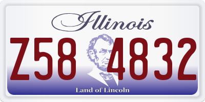 IL license plate Z584832