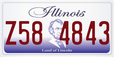 IL license plate Z584843