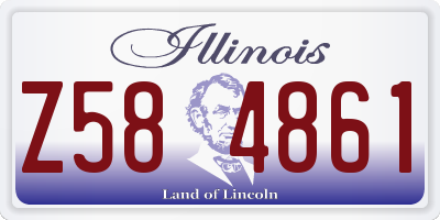 IL license plate Z584861