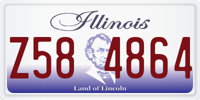 IL license plate Z584864