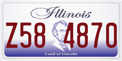 IL license plate Z584870