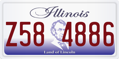 IL license plate Z584886