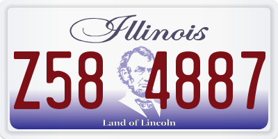 IL license plate Z584887