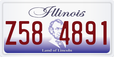 IL license plate Z584891