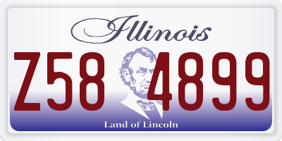 IL license plate Z584899