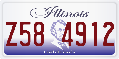 IL license plate Z584912