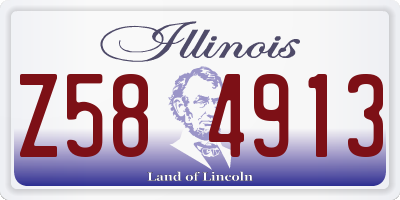 IL license plate Z584913