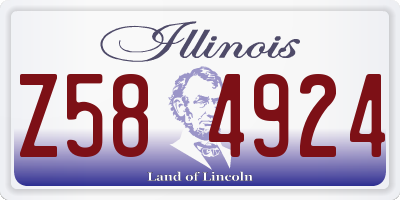IL license plate Z584924