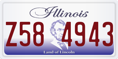 IL license plate Z584943