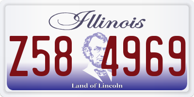 IL license plate Z584969
