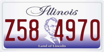 IL license plate Z584970