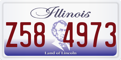 IL license plate Z584973