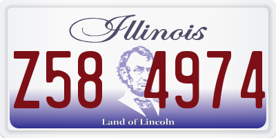 IL license plate Z584974