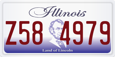 IL license plate Z584979