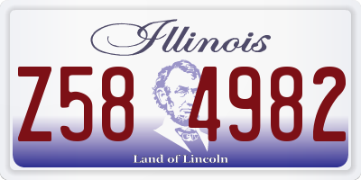 IL license plate Z584982