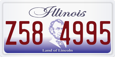 IL license plate Z584995