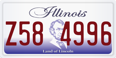 IL license plate Z584996