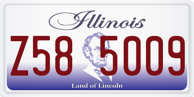 IL license plate Z585009