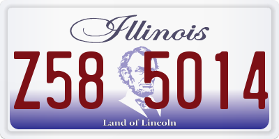 IL license plate Z585014