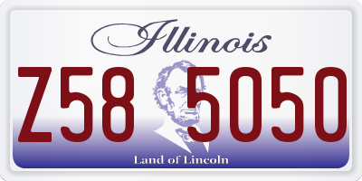 IL license plate Z585050