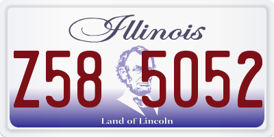 IL license plate Z585052