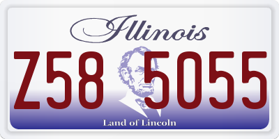 IL license plate Z585055