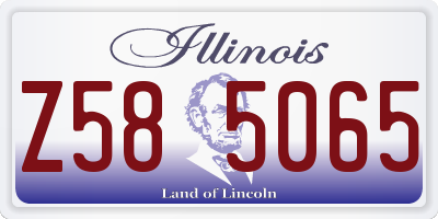 IL license plate Z585065