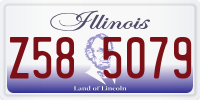 IL license plate Z585079