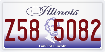 IL license plate Z585082