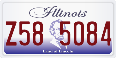 IL license plate Z585084