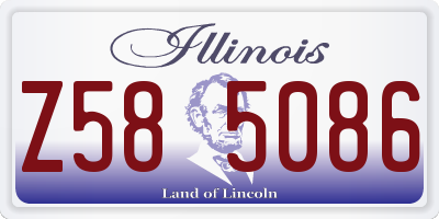 IL license plate Z585086