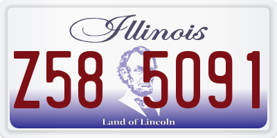 IL license plate Z585091