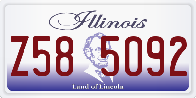 IL license plate Z585092