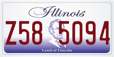 IL license plate Z585094