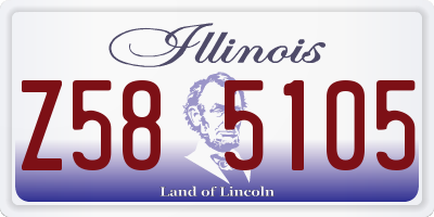 IL license plate Z585105