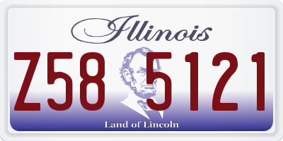 IL license plate Z585121