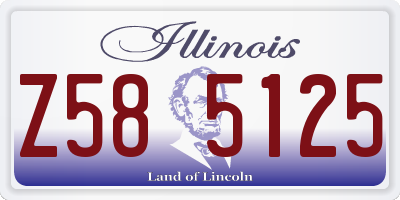 IL license plate Z585125