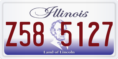 IL license plate Z585127