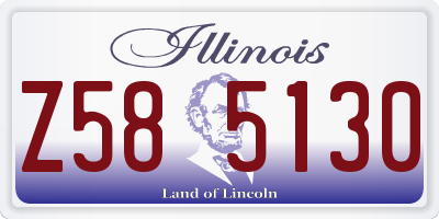 IL license plate Z585130