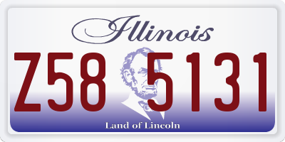 IL license plate Z585131