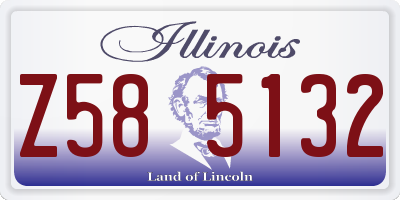 IL license plate Z585132