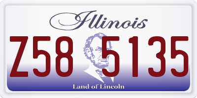 IL license plate Z585135