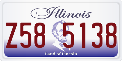 IL license plate Z585138
