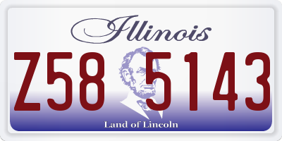 IL license plate Z585143