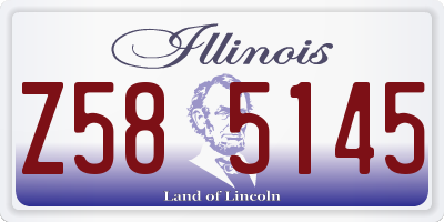 IL license plate Z585145