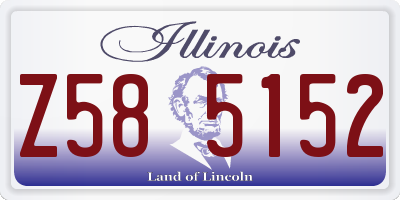 IL license plate Z585152