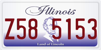 IL license plate Z585153