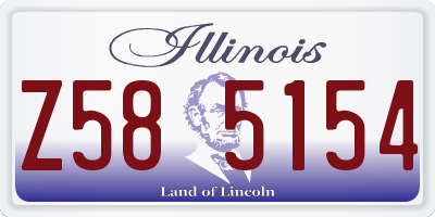 IL license plate Z585154
