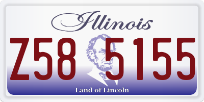 IL license plate Z585155